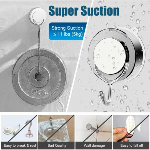 4 Crochets D’aspiration Sous Vide, Salle De Bain, Toilettes, Crochets D’aspiration De Cuisine