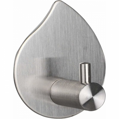 Crochets En Acier Inoxydable Brossé Argenté Sans Perçage Adaptés à La Salle De Bain Ou à La Cuisine