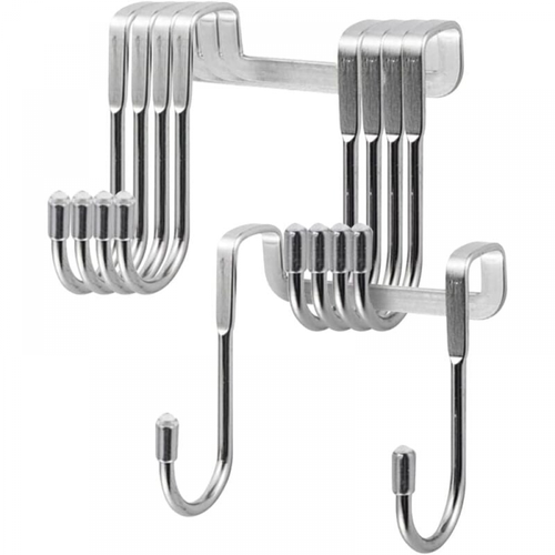 Crochet Douche-5 Pièces Crochet Porte Double,crochet Mural Cabine De Douche,pour Serviettes