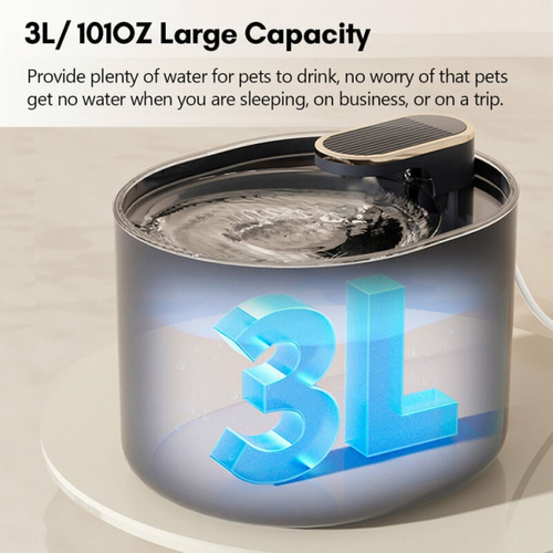 Fontaine à Eau Automatique Intelligente Pour Animaux De Compagnie, Faible Bruit, 3 L Pour Chats
