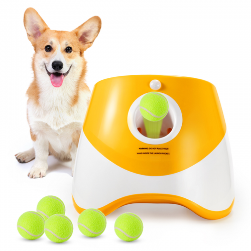 Lanceur De Balle Automatique Pour Chien Lanceur De Balle Interactif Pour Animaux De Compagnie Jeu