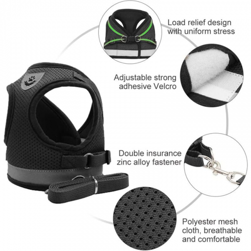 M Harnais Pour Chat Harnais Chat,harnais Pour Chat,laisse Harnais Chat,harnais Laisse Pour Chat