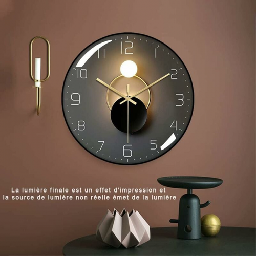 Moderne Horloge Murale Silencieuse,pendule Murale De 30 Cm De Diamètre, Horloge Murale Ronde Numér