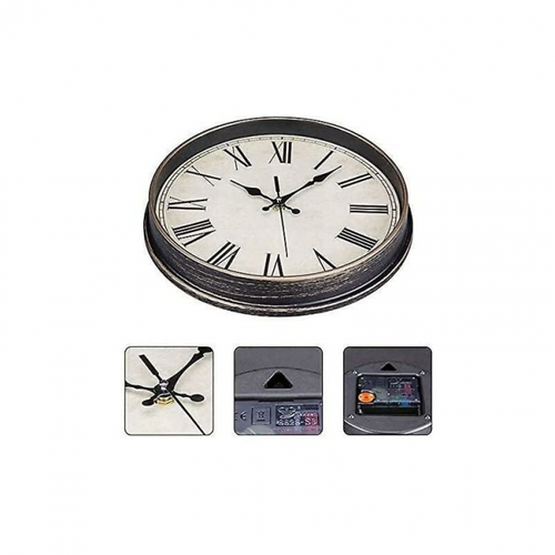 Horloge Murale à Quartz Silencieuse Moderne 30 Cm à Piles Avec Chiffres Romains, Pendules Murales