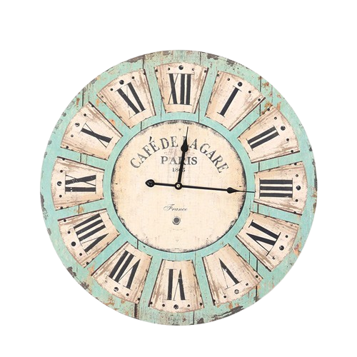 Horloge Murale De Style Industriel Rétro Nostalgique Ornements De Vieilles Décorations