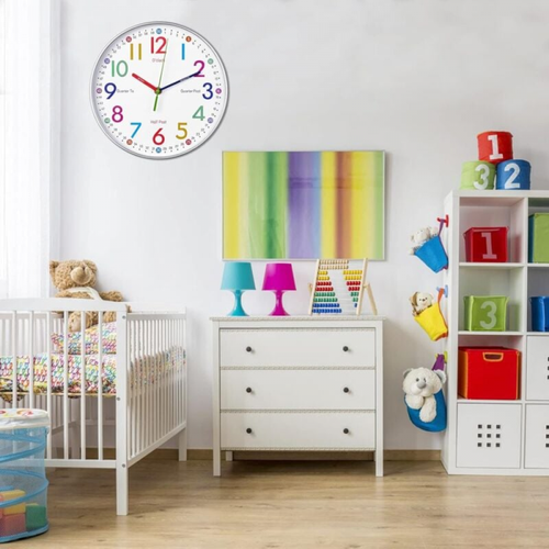 Horloge D'apprentissage Analogique Pour Enfants - Horloge Murale Pour Enfants - Horloge Murale
