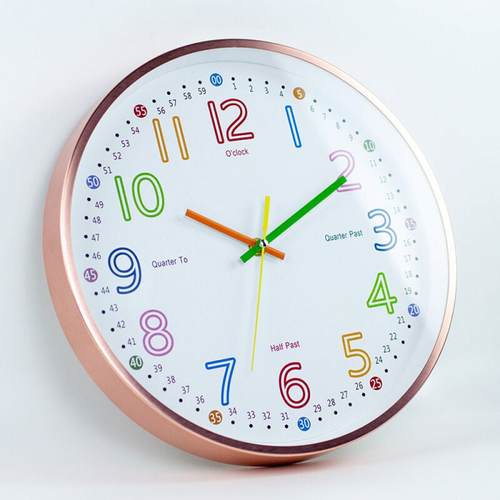 Horloge D'apprentissage Analogique Pour Enfants - Horloge Murale Pour Enfants - Horloge Murale
