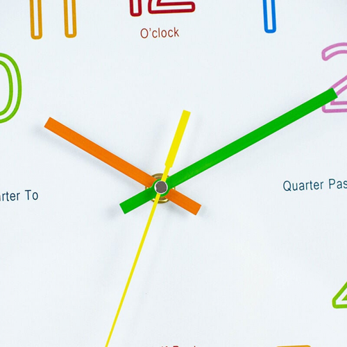 Horloge D'apprentissage Analogique Pour Enfants - Horloge Murale Pour Enfants - Horloge Murale