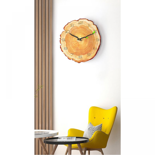 380x400mm Horloge Murale Créative Salon De Salon Silencieux Anniversaire Ring Quartz Montre