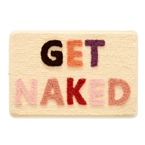 Tapis De Bain Antidérapant 40x60 Cm - Motif Lettres Colorées - Lavable