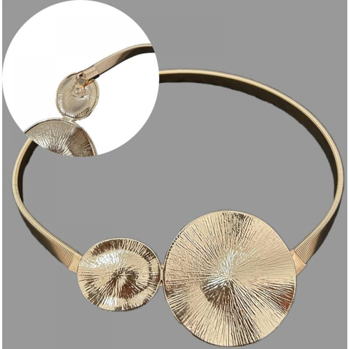 Feuille De Lotus Lot De 2 Embrasses De Rideau En Métal Doré Moderne - Accessoires Pour L'intérieu