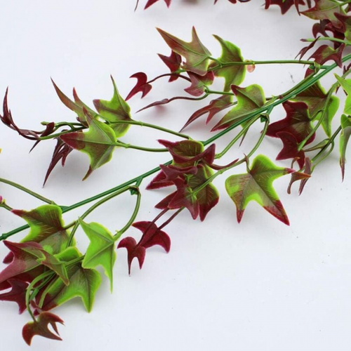 De 2 Rouge Lierres Artificiels à Suspendre Pour La Maison