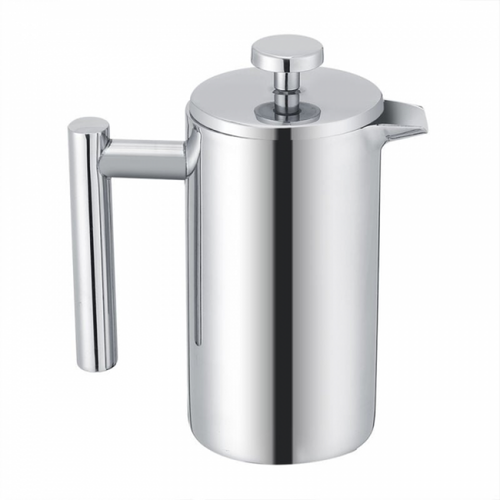 800 Ml Cafetiere à Double Paroi En Acier Inoxydable