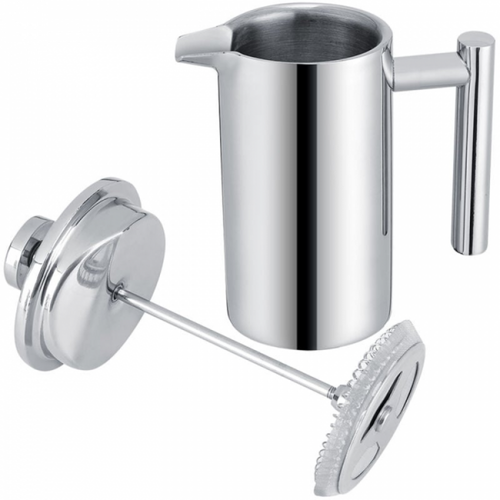 1000 Ml Cafetiere à Double Paroi En Acier Inoxydable