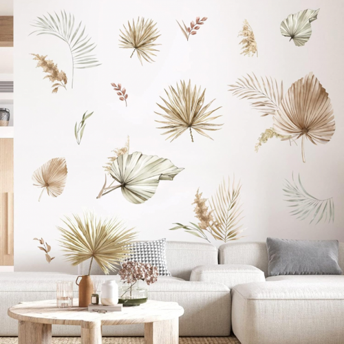 Autocollant Mural Décoratif Palmier - Art Mural En Vinyle - Style Contemporain - Neuf