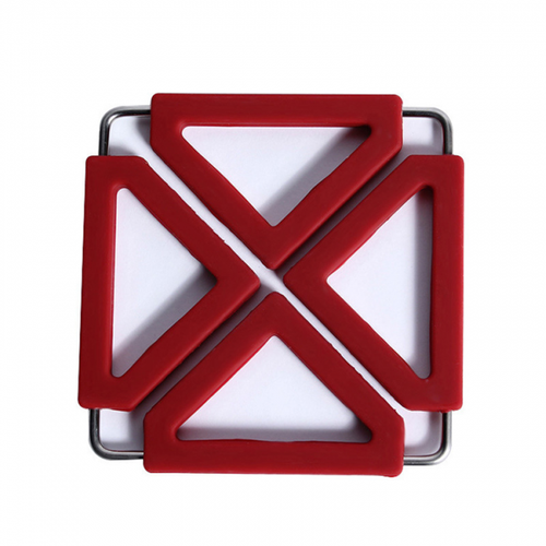 Red Dessous De Plat Pliable, Réglable Et Extensible En Métal Et Silicône Taille Unique