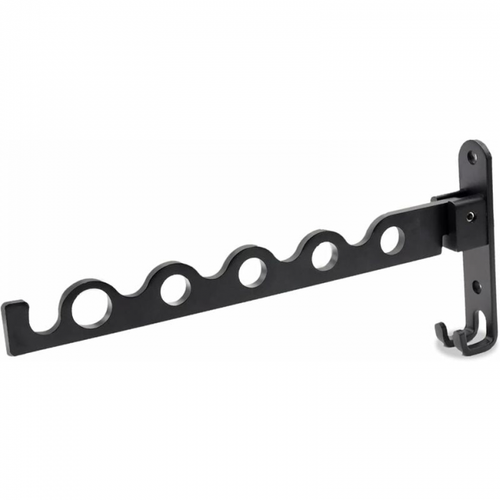 Séchoir Mural Pliable En Aluminium Noir, Séchoir à Linge Pour Salle De Bain 31.2 X 14.3 X 3.1 Cm