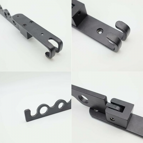 Séchoir Mural Pliable En Aluminium Noir, Séchoir à Linge Pour Salle De Bain 31.2 X 14.3 X 3.1 Cm