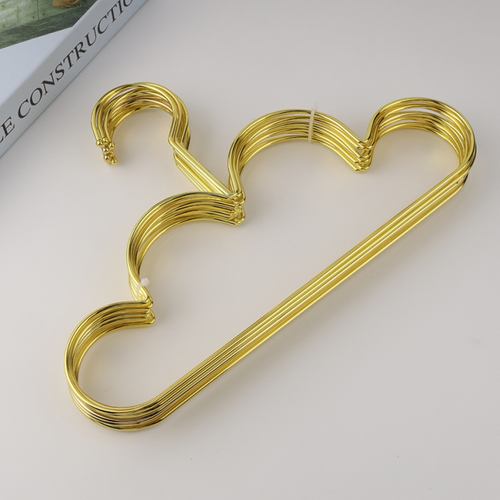 Lot De 3 Cintres Nuage Doré Plastique