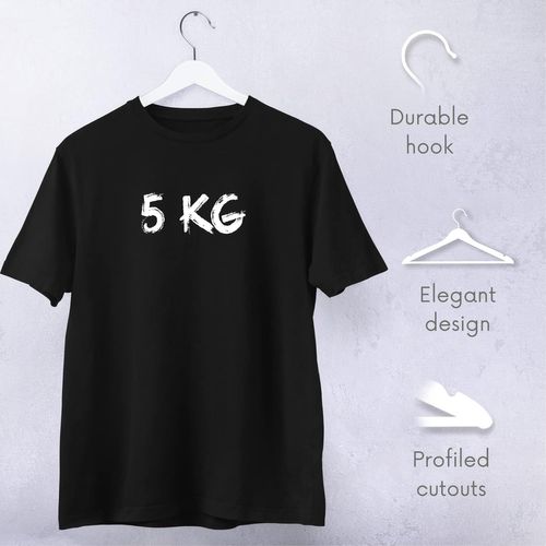 Cintres En Bois 5 Unités - Made In Eu - Cintre En Bois Blanc Pour Votre Armoire - Crochet Pivotan