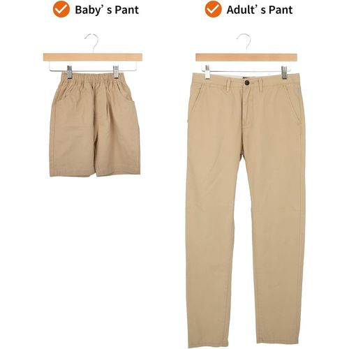 Lot De 1 Cintres En Bois Avec Pinces, Couleur Naturelle