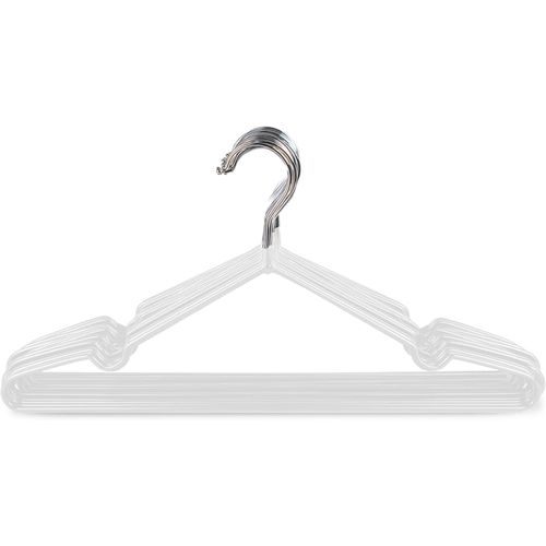 Cintres Blanc  En Métal Revêtus De Caoutchouc Premium - Lot De 20, Gain De Place, Organisation