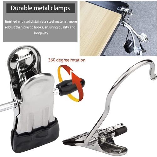 20 Pièces Crochet à Linge Portable Métal, Pinces à Linge En Métal Antidérapantes, Clips De Cintre