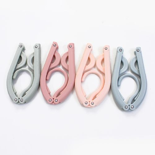 Lot De 4 Cintres Pliables De Voyage Avec Clips Cintres De Camping Cintres En Plastique