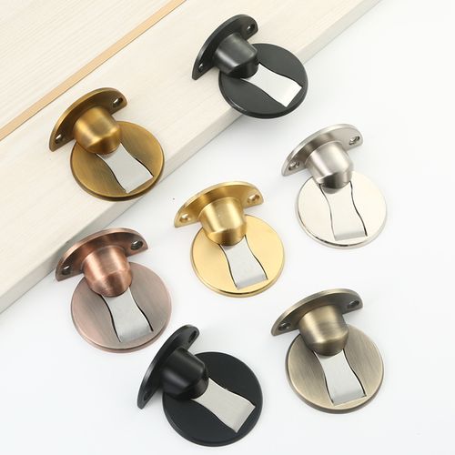 Laiton Jaune Butée De Porte Magnétique En Acier Inoxydable 304, Support De Porte De Bureau