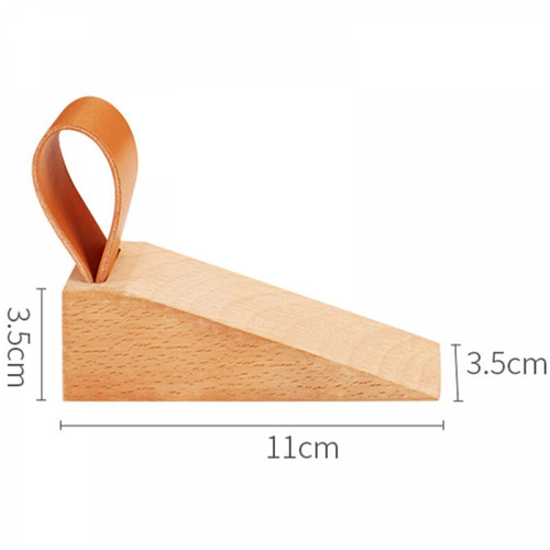 Cale Porte Sol, 2 Pièces 12*3.5*3.5cm Hêtre Cale Porte Avec Coussinet En Silicone Antidérapant