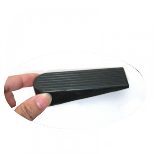 Lot De 6 Cales D'arrêt De Porte En Caoutchouc Noir Pour La Maison Et Le Bureau