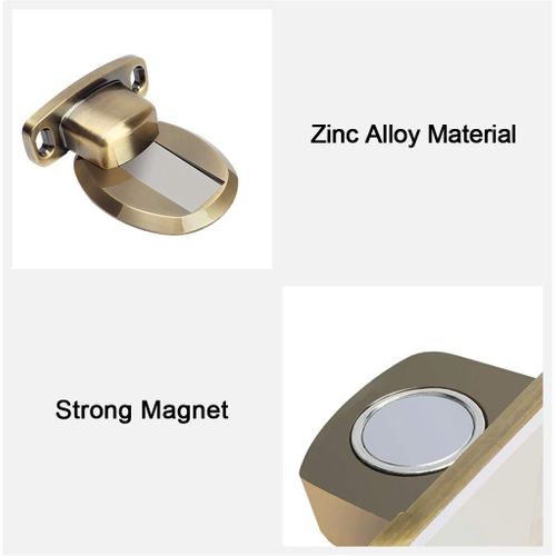 Bronze Vert Butée De Porte En Métal Magnétique Solide Butée De Porte Robuste Avec Vis Auto