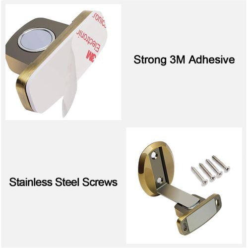 Bronze Vert Butée De Porte En Métal Magnétique Solide Butée De Porte Robuste Avec Vis Auto