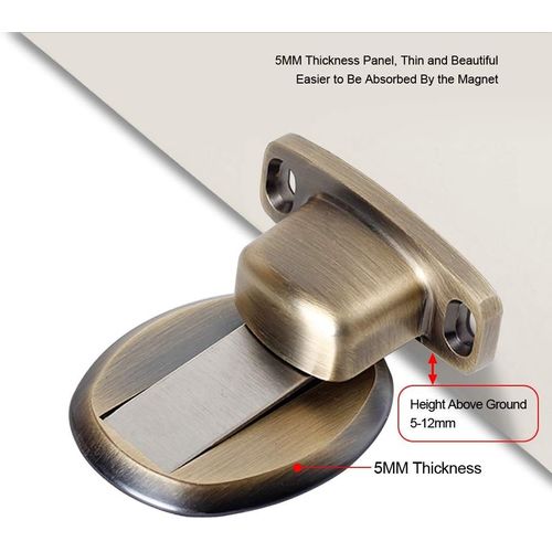 Bronze Vert Butée De Porte En Métal Magnétique Solide Butée De Porte Robuste Avec Vis Auto