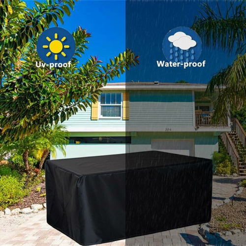 Housse Pour Mobilier De Jardin 180 X 120 X 74cm Noir