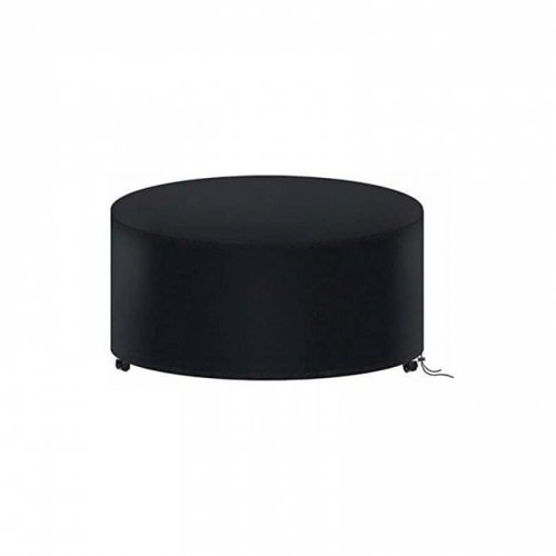 185 X 110cm Housse De Protection Table Ronde De Jardin, Housse Salon De Jardin Imperméable, 210d