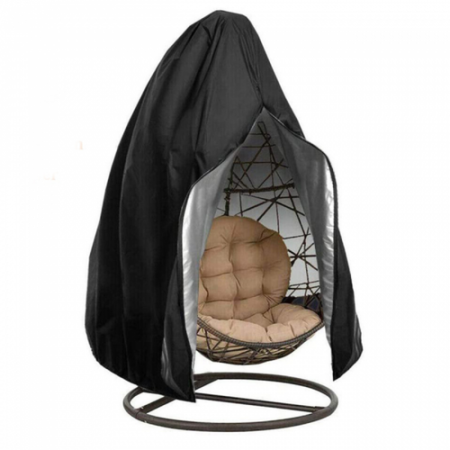 230 X 200 Cm Noir Housse De Chaise Suspendue Pour Balancelle - Tissu Oxford 210d - Imperméable