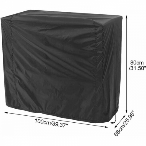 Noir, (80 X 66 X 100 Cm) Housse Pour Grill Au Charbon De Bois, Housse Imperméable Pour Grill Exté