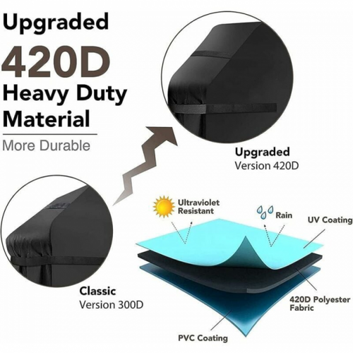 76*66*110cm Housses Pour Barbecue Housse De Barbecue Étanche Couverture De Barbecue Coupe-vent