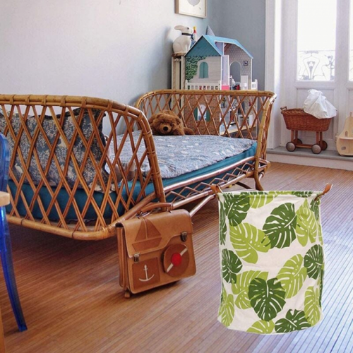 Panier à Linge Pliable Panier à Linge En Toile Avec Poignées Seau Pliable Pour Bacs De Rangement