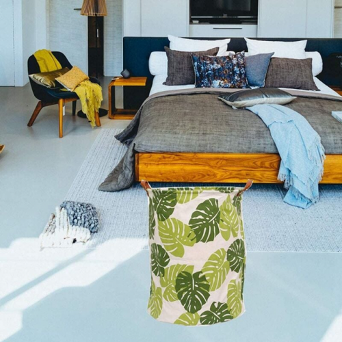 Panier à Linge Pliable Panier à Linge En Toile Avec Poignées Seau Pliable Pour Bacs De Rangement