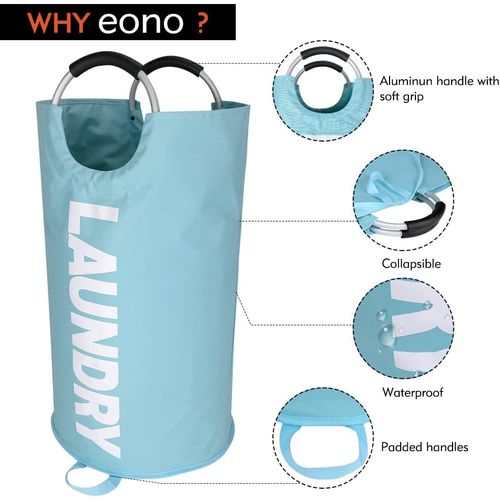 90l Paniers à Linge, Pliable Sac à Linge, Pliage Grande Capacité Corbeilles à Linge