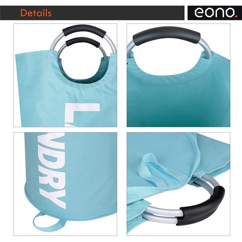 90l Paniers à Linge, Pliable Sac à Linge, Pliage Grande Capacité Corbeilles à Linge