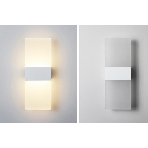 Argent 1 Pack Applique Murale Interieur 12w LED Lampe Murale Designe Créatif Décoratif Pour Cham