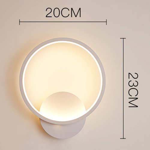 Applique Murale Interieur LED 13w Lampe Murale Ronde Blanc Chaud 3000k Moderne Pour Chambre Salon