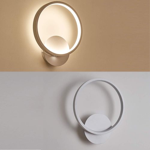 Applique Murale Interieur LED 13w Lampe Murale Ronde Blanc Chaud 3000k Moderne Pour Chambre Salon