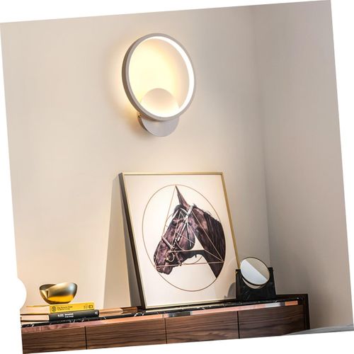 Applique Murale Interieur LED 13w Lampe Murale Ronde Blanc Chaud 3000k Moderne Pour Chambre Salon