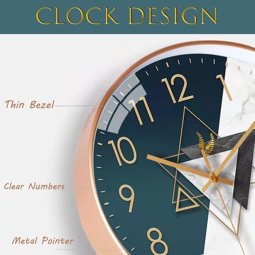 30cm Horloge Murale Design Moderne Silencieuse, Horloge Murale Mute Silencieuse Pendule Murale