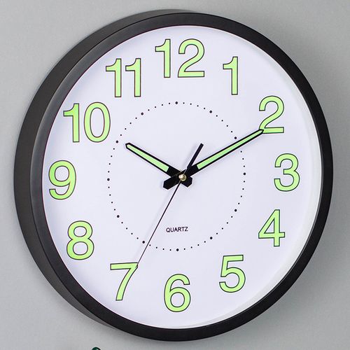 30cm - Horloge Murale Digitale Lumineuse Simple Et Moderne Horloge Silencieuse
