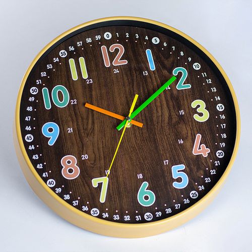 Horloge Murale Pour Enfants 30cm Horloge à Quartz Simple Et Créative Pour Le Salon